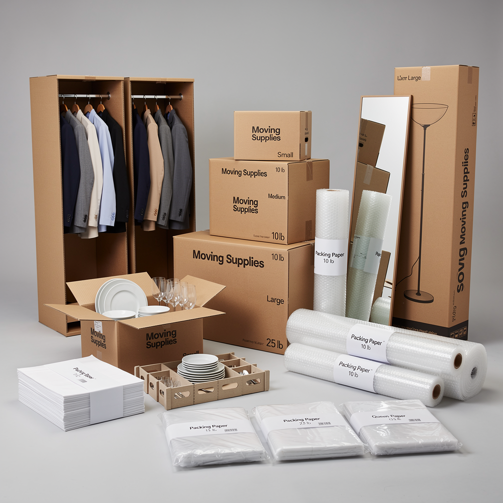 HUW Moving Co. premium moving boxes and packing supplies